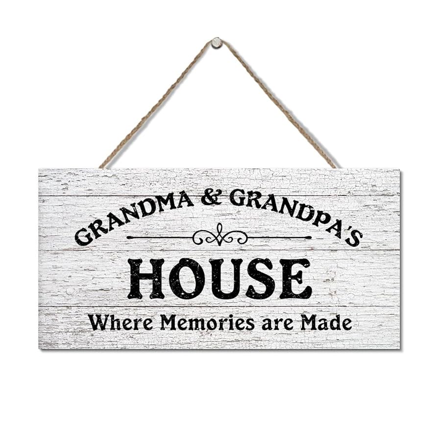 Amazon.com: Grandma & Grandpa's House Signs Where Memories
